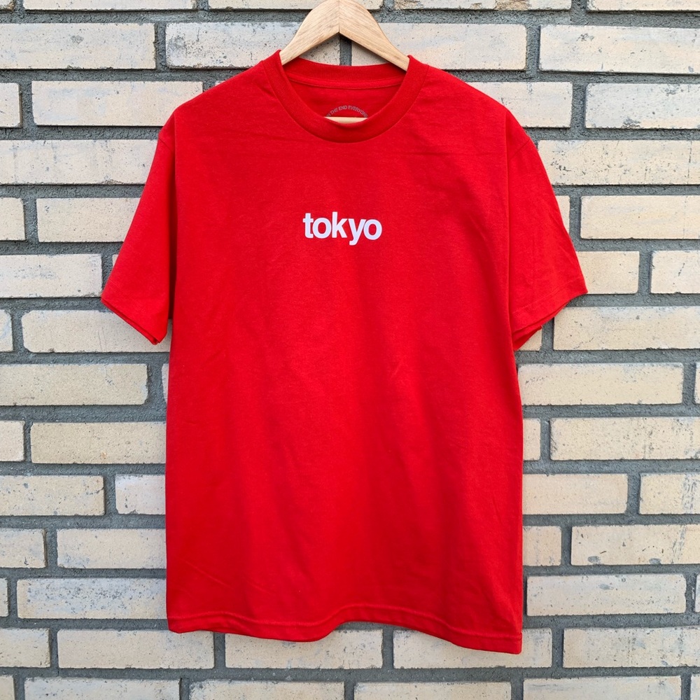 RED ASSC TOKYO LOGO T-SHIRT